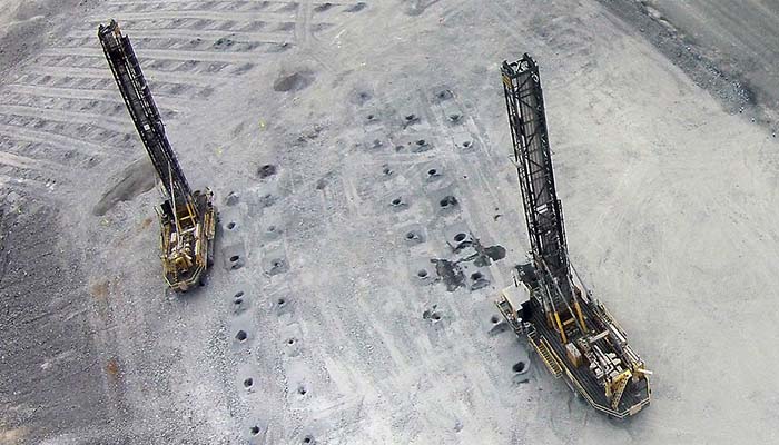 Rotary blast hole drill rigs